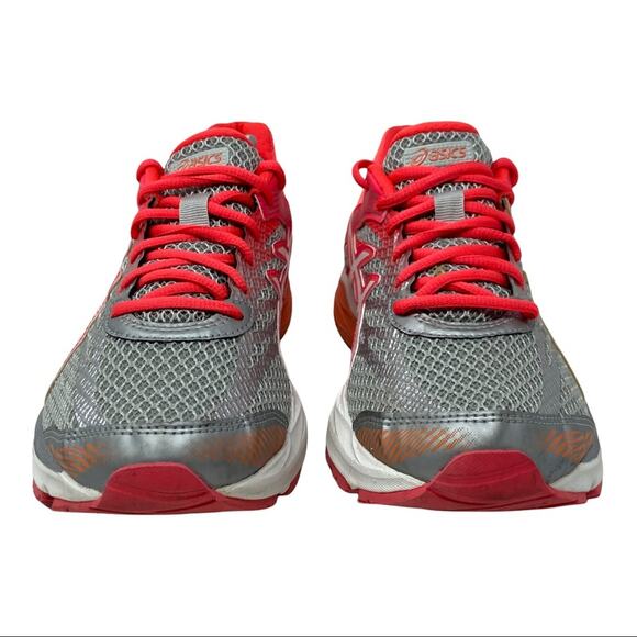 ASICS Gel-Flux 4 In Midgrey White Diva Pink Athletic Running Shoe Womens Size 9 - Picture 2 of 10